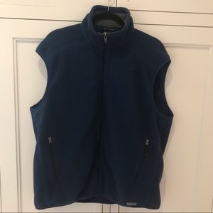 Patagonia Synchilla Vest Blue Fleece Hiking Sports